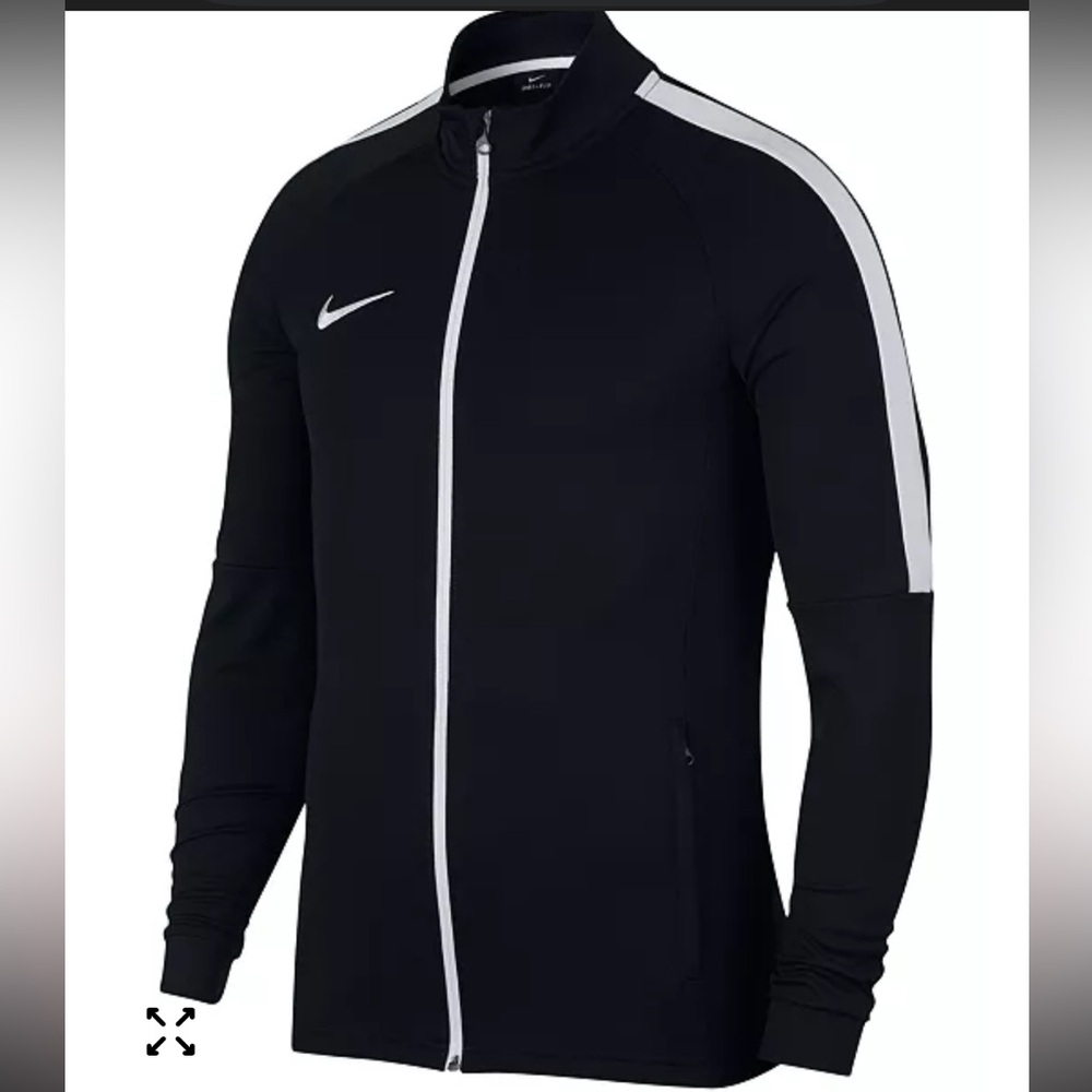Nike Dri-fit Men's Black and White track/training jacket